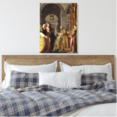 Toile St. Clare reçoit le voile de St. Francis (Insitu(Chambre))