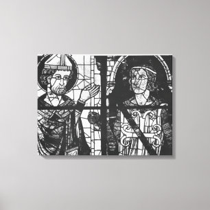 Toile St Denis donnant l'oriflamme au chevalier clément