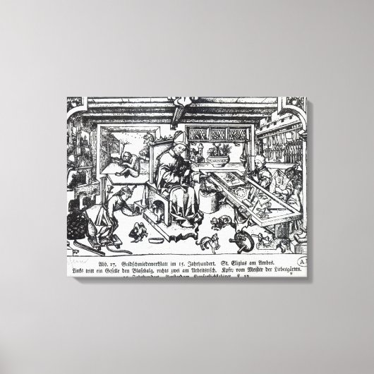 Toile St. Eligius comme orfèvre dans son atelier (Recto)
