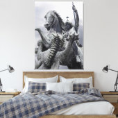 Toile St George et Dragon par Eduard Kiss (Insitu(Chambre))