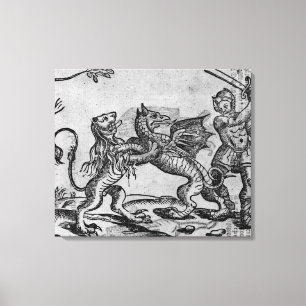Toile St George et le dragon