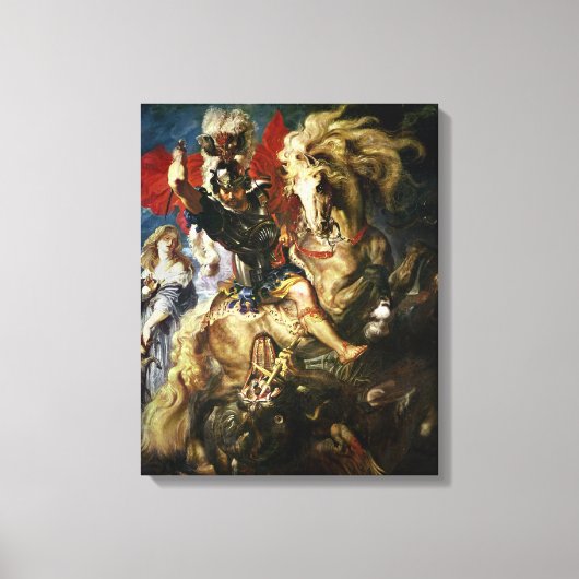 Toile St. George et le Dragon, vers 1606 (Recto)