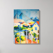 Toile St Germain près de Tunis | Auguste Macke | (Recto)