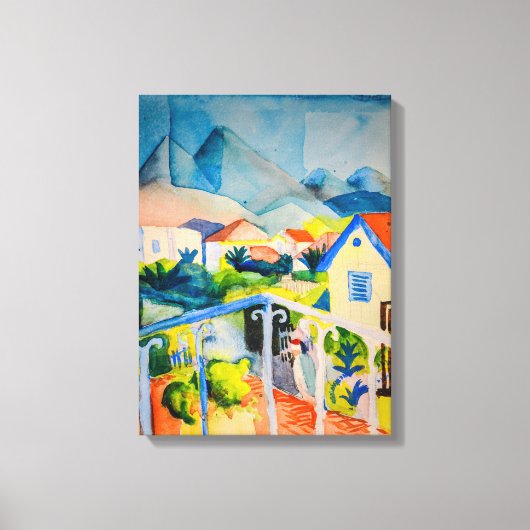 Toile St Germain près de Tunis | Auguste Macke | (Recto)