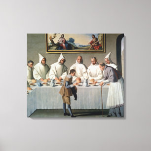 Toile St Hugh de Cluny (1024-1109) dans le réfectoire d