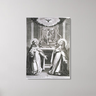 Toile St John de la croix et de St Theresa d'Avila
