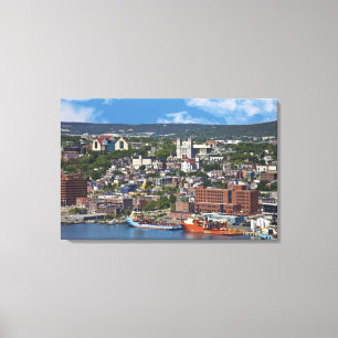 Toile St. John's, Terre-Neuve, Canada, la côte