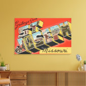 Toile St. Joseph, Missouri - Scènes de grandes lettres (Insitu(Salon))