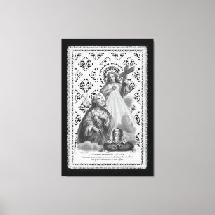 Toile St. Joseph, Symboles papaux, et le SHJ (LT 02) Can