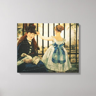 Toile St Lazare, 1872-3 de Manet Gare