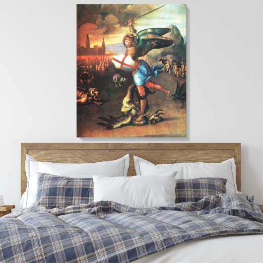 Toile St MICHAEL ET LE DRAGON (Insitu(Chambre))