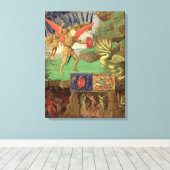 Toile St. Michael Slay le dragon (Insitu (Plancher de Bois))