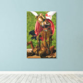 Toile St. Michael tuer le dragon (Insitu (Plancher de Bois))