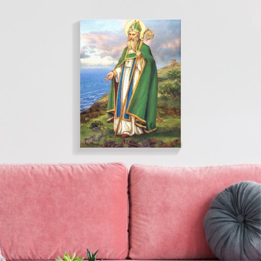 TOILE ST PATRICK, PATRON SAINT D'IRLANDE. (Insitu(Salon))