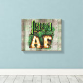 Toile St. Patrick's Day Irish AF Irish Marquee Lights (Insitu (Plancher de Bois))