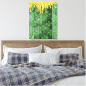 Toile St. Patrick's Day Shamrocks Glitter Gold Drips (Insitu(Chambre))