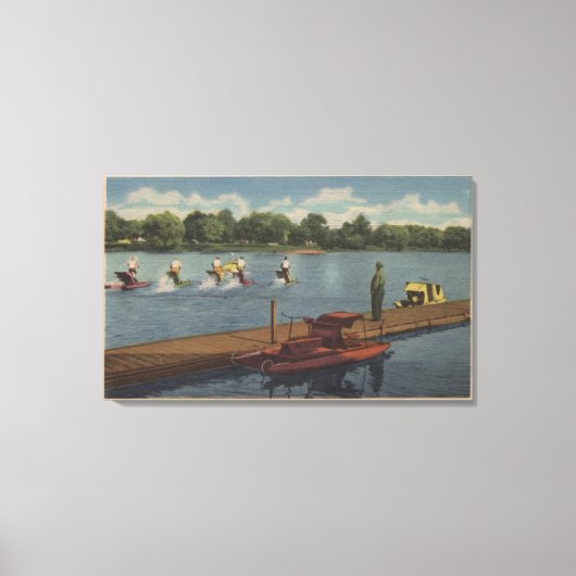 Toile St. Paul, MN - Course de VTT à Côme Park (Recto)