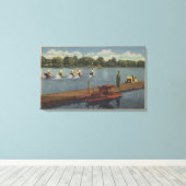 Toile St. Paul, MN - Course de VTT à Côme Park (Insitu (Plancher de Bois))