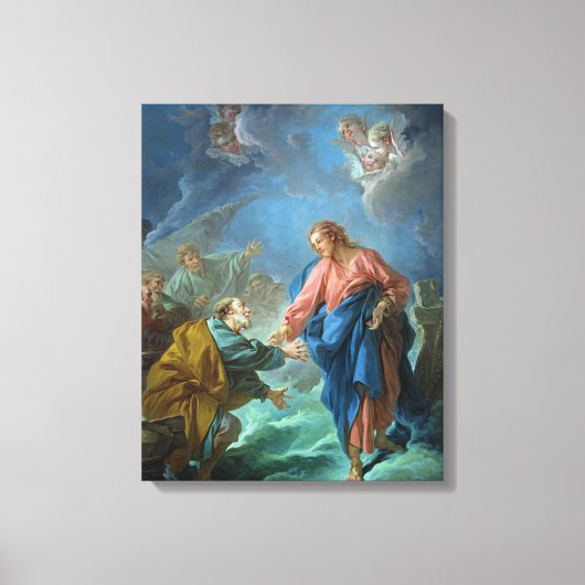Toile St. Peter est invité à marcher sur l'eau, 1766 (Recto)