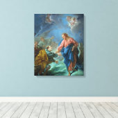 Toile St. Peter est invité à marcher sur l'eau, 1766 (Insitu (Plancher de Bois))