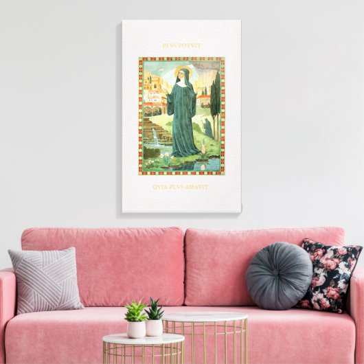 Toile St. Scholastica & St. Benedict (Insitu(Salon))