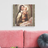 Toile St Therese Baby Jesus Manger Roses roses roses (Insitu(Salon))