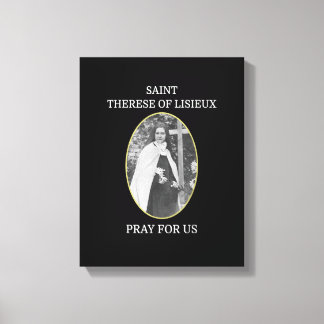 Toile St Therese de Lisieux T-Shirt Saint Little Flower