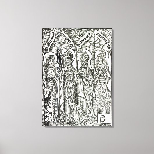 Toile St. Wenceslaus, Adalbert, Stanislaus St. Florian (Recto)