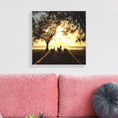 Toile Stabiliser Paddle Boarding Sunrise Stretched Canva (Insitu(Salon))