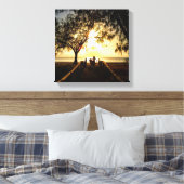 Toile Stabiliser Paddle Boarding Sunrise Stretched Canva (Insitu(Chambre))