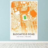 Toile Stade Bloomfield Road à Blackpool, Angleterre (Insitu (Plancher de Bois))