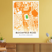 Toile Stade Bloomfield Road à Blackpool, Angleterre (Insitu(Salon))