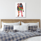 Toile Staffordshire Bull Terrier - Patchwork (Insitu(Chambre))