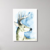 Toile Stag errant - Aquarelle (Recto)