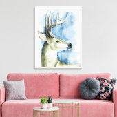 Toile Stag errant - Aquarelle (Insitu(Salon))