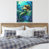 Toile Stained Glass Mermaid Art (Insitu(Chambre))