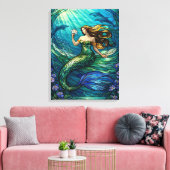 Toile Stained Glass Mermaid Art (Insitu(Salon))