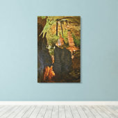 Toile Stalactites et stalagmites dans la Salle des Géant (Insitu (Plancher de Bois))