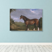 Toile Stallion de Clydesdale (Thoroughbred Horse) (Anima (Insitu (Plancher de Bois))