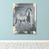 Toile Stallion noir (Insitu (Plancher de Bois))