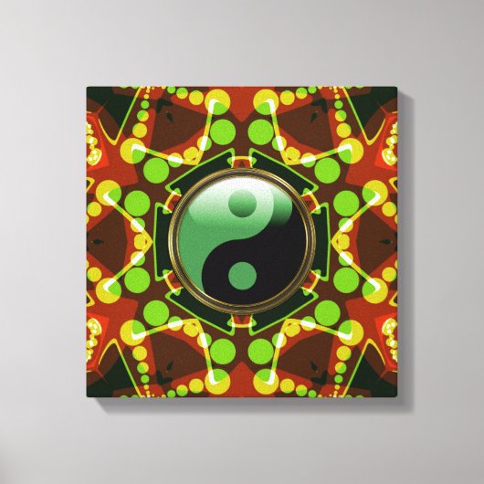 Toile Star Bubbles Nouvel Age Yin Yang Wrapped Canvas (Recto)