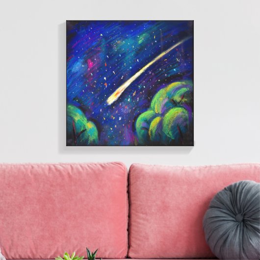 Toile Star Comet Peinture originale Art (Insitu(Salon))