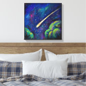 Toile Star Comet Peinture originale Art (Insitu(Chambre))