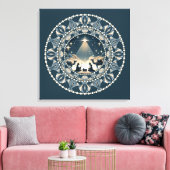 Toile Star of Wonder Nativity Dot Mandal Canvas Art (Insitu(Salon))