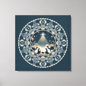 Toile Star of Wonder Nativity Dot Mandal Canvas Art (Recto)