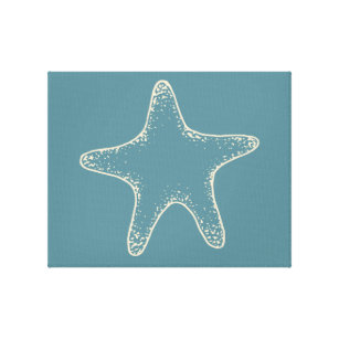 Toile Starfish Plage Océan Nautique Mur Canvas Art