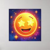 Toile Starry Eyed Emoji Joy (Recto)