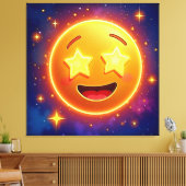 Toile Starry Eyed Emoji Joy (Insitu(Salon))