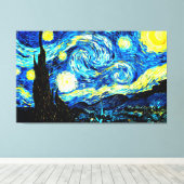 Toile Starry Night, célèbre peinture de Vincent van Gogh (Insitu (Plancher de Bois))
