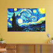 Toile Starry Night, célèbre peinture de Vincent van Gogh (Insitu(Salon))